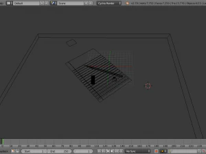 pencil note paper and eraser 3D Model