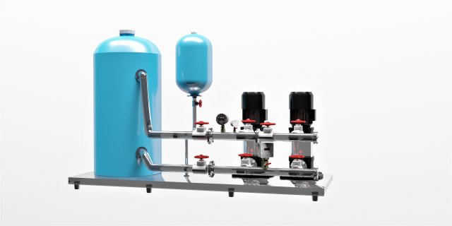 Pumping station educational model for students Modello 3D .c4d .max .obj .3ds .fbx .stl .blend