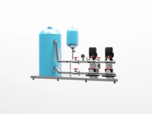 Pumping station educational model for students 3D Model