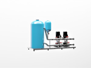 Pumping station educational model for students Model 3D