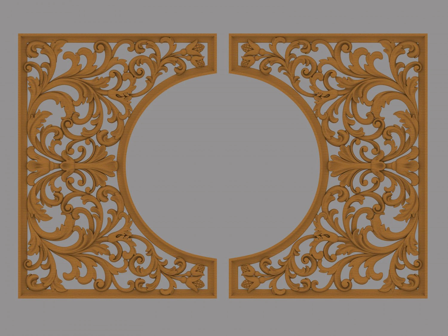 decorative panel 3D Model .c4d .max .obj .3ds .fbx .stl .blend