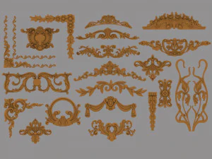 decor set 20 pcs 3D Model