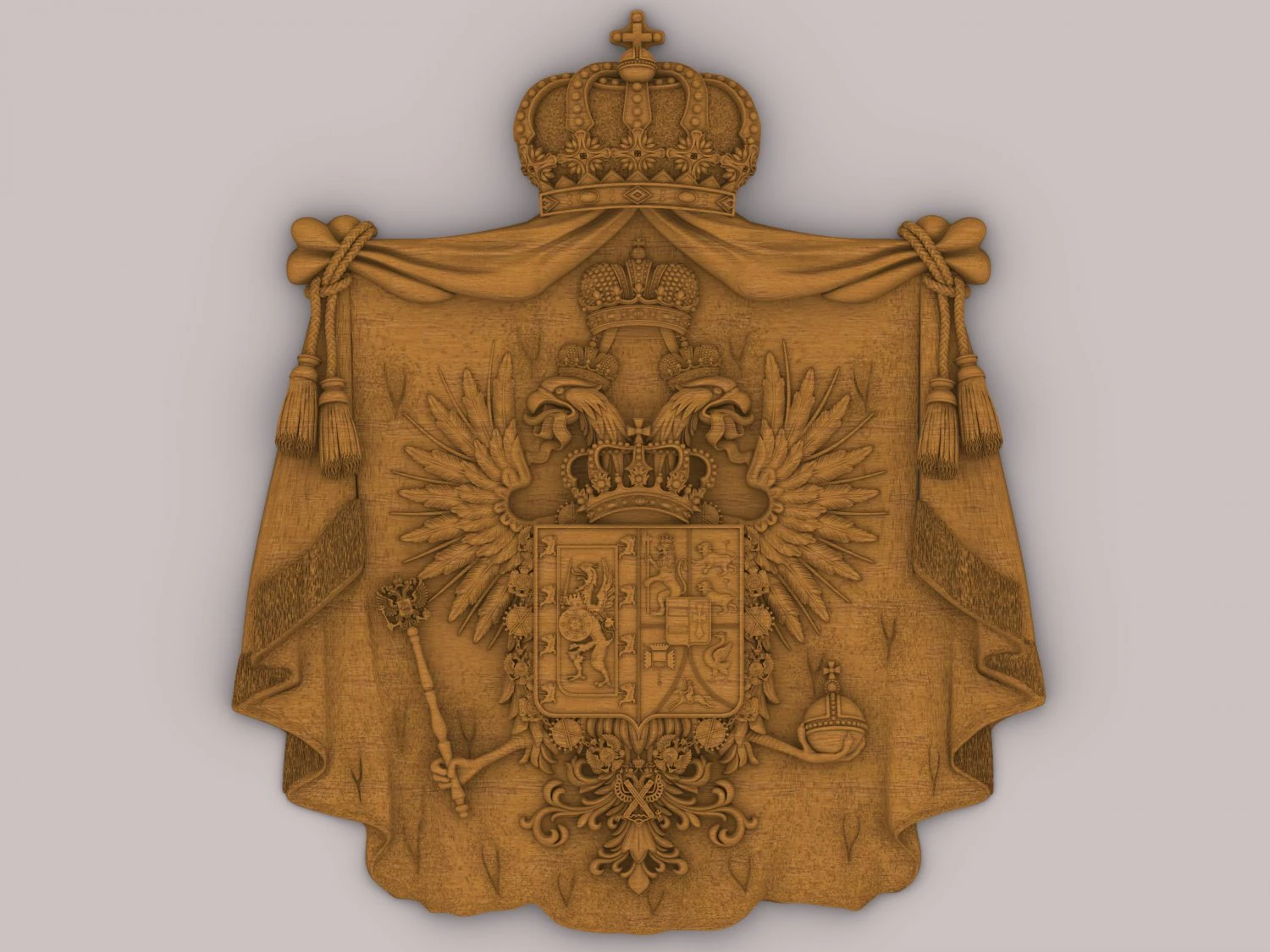 coat of arms 3D Model .c4d .max .obj .3ds .fbx .stl .blend 