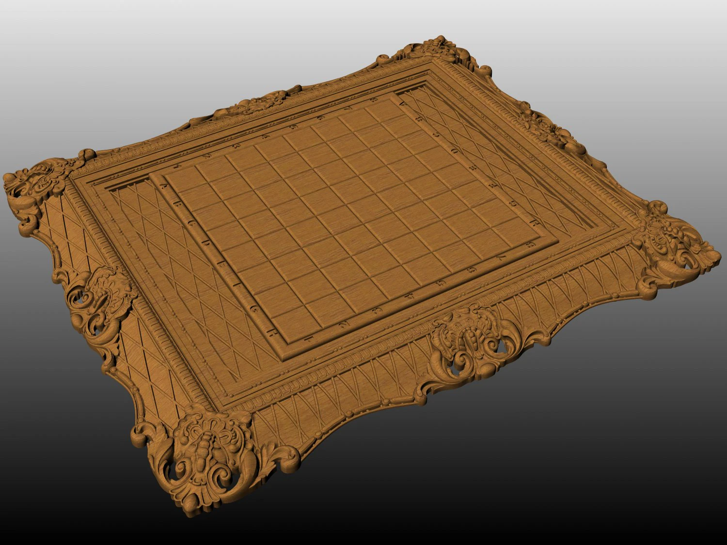 Chess board 3D Model .c4d .max .obj .3ds .fbx .stl .blend 