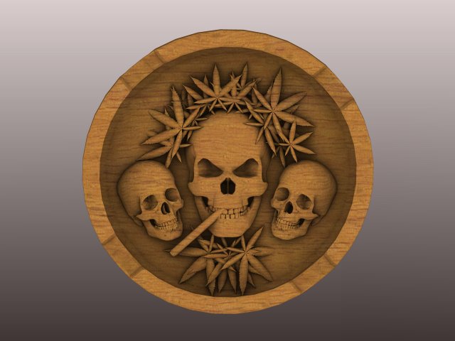 ASHTRAY FOR CIGARETTES 3D Model .c4d .max .obj .3ds .fbx .stl .blend 