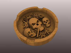 ASHTRAY FOR CIGARETTES 3D Model