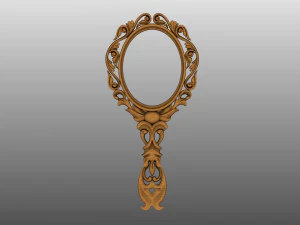 Bir kız i&ccedil;in el aynası 3D Model