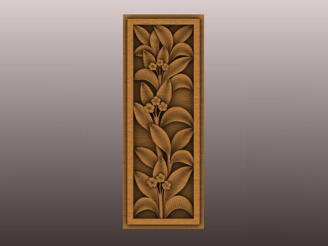 Decorative panel Model 3D .c4d .max .obj .3ds .fbx .stl .blend 