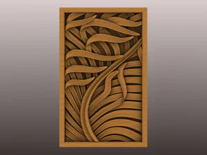 Panel dekoratif Model 3D