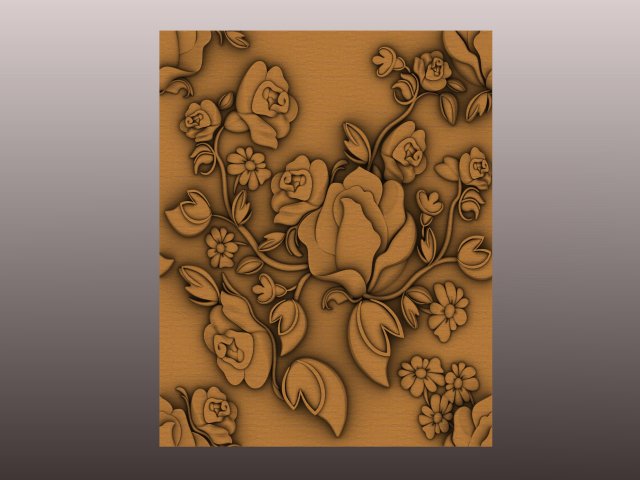 Decorative 3D panel 3D Модель .c4d .max .obj .3ds .fbx .stl .blend 