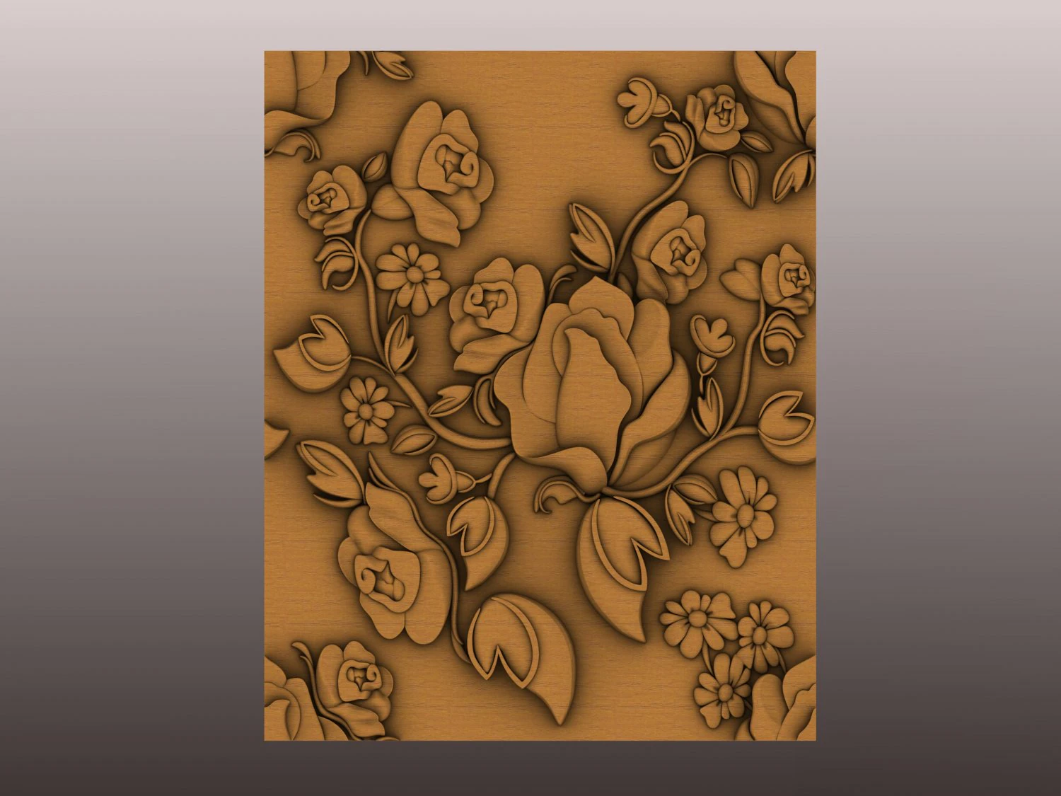 Decorative 3D panel 3D Model .c4d .max .obj .3ds .fbx .stl .blend 