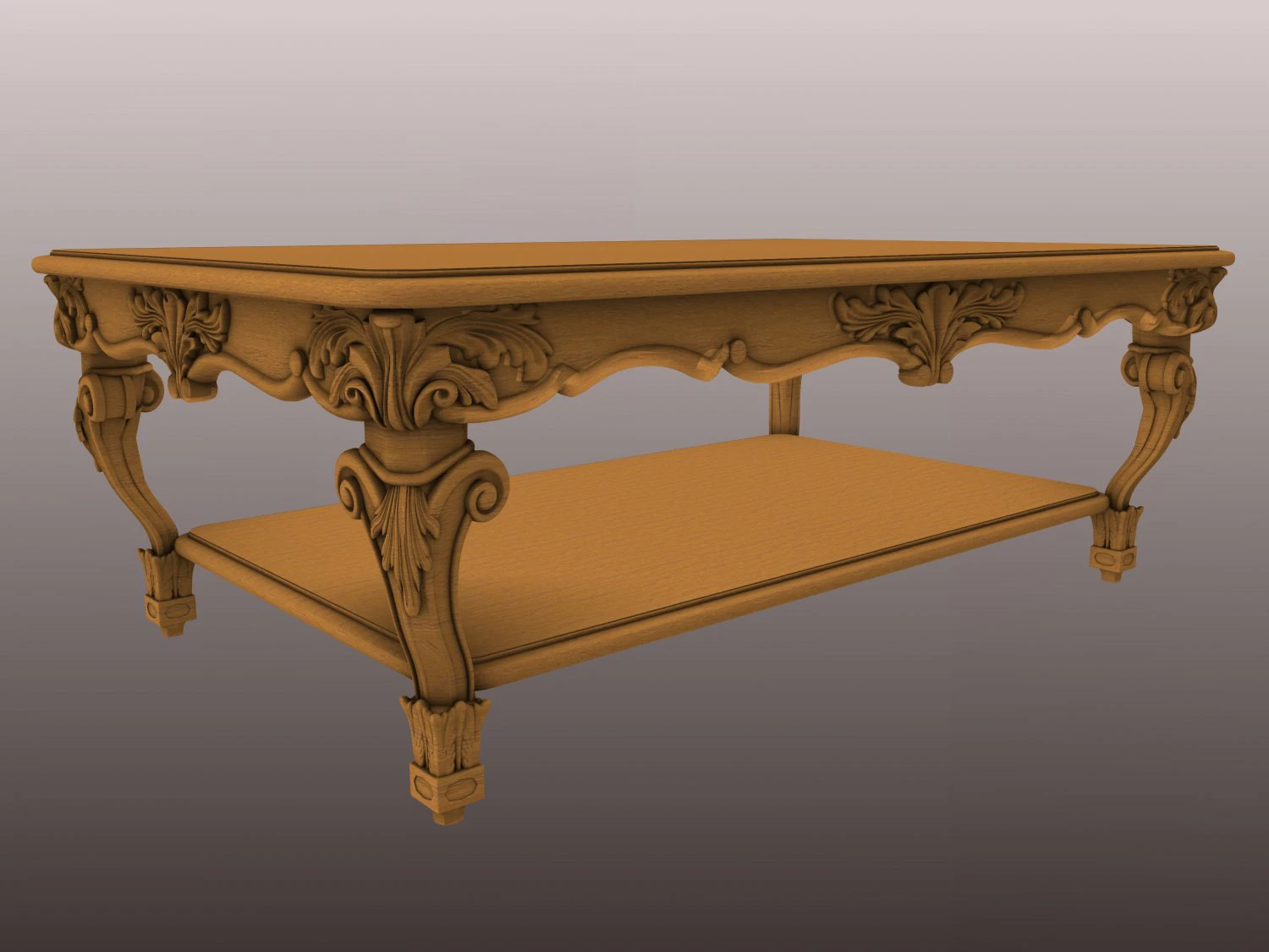 Coffee table 3D Model .c4d .max .obj .3ds .fbx .stl .blend 