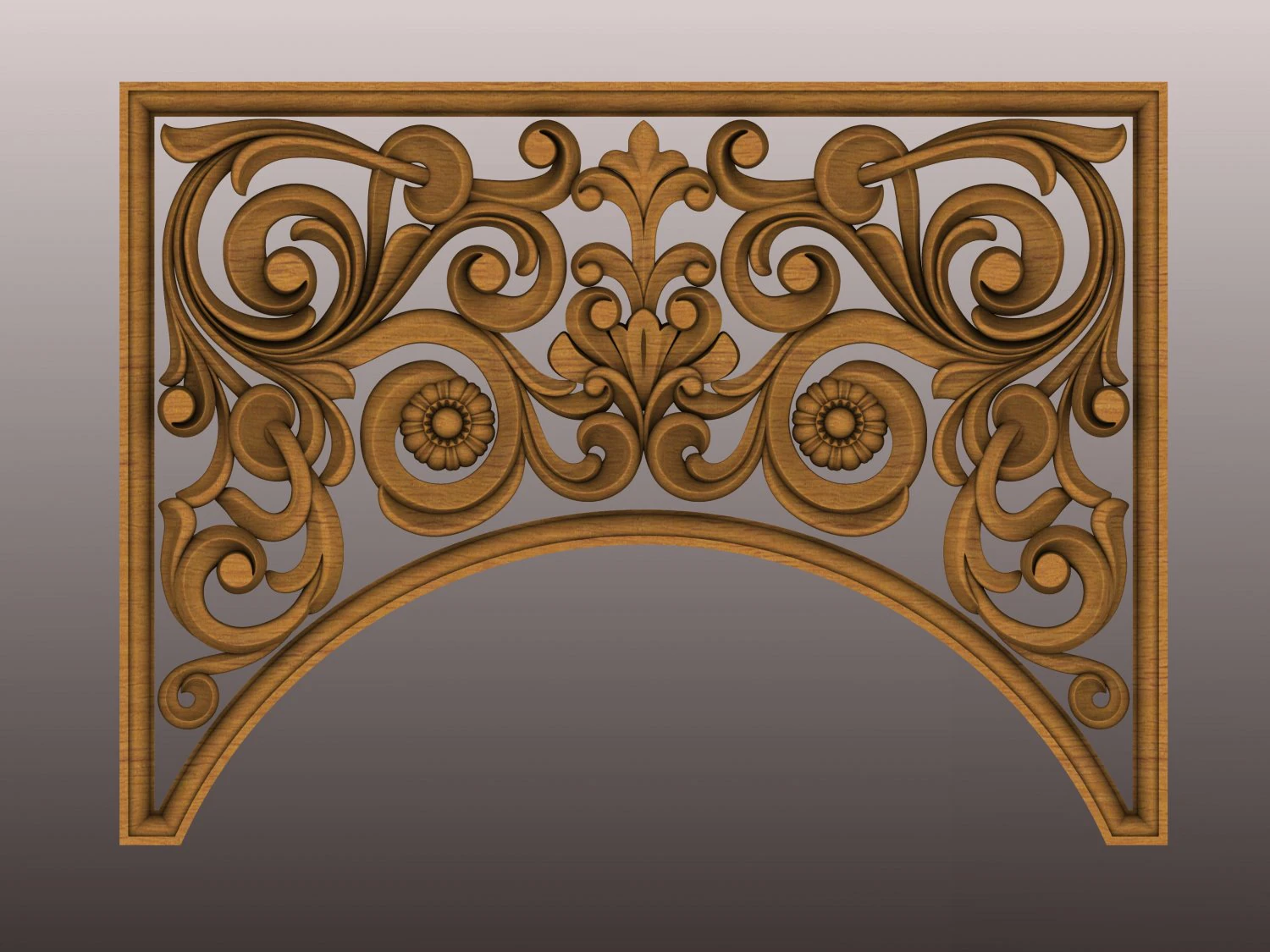 Decorative panel 3D Model .c4d .max .obj .3ds .fbx .stl .blend 
