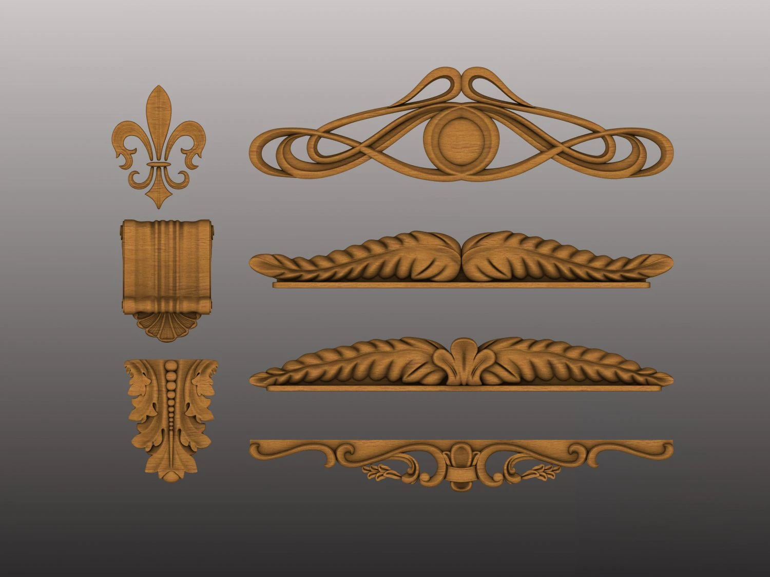 Decor set 3D Model .c4d .max .obj .3ds .fbx .stl .blend 