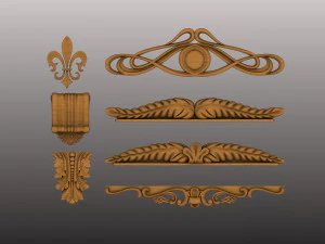 Set di decorazioni Modello 3D