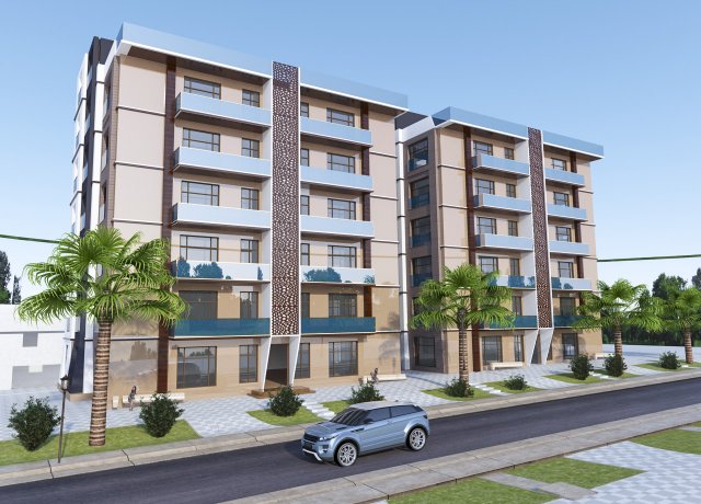 building residential apartment 3D मॉडल .c4d .max .obj .3ds .fbx .stl .blend 