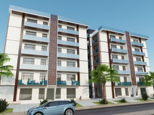 building residential apartment 3D मॉडल