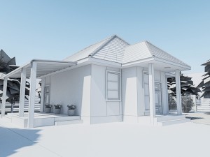 house 4 collection 3D मॉडल
