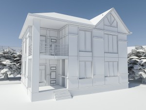 house 4 collection 3D मॉडल