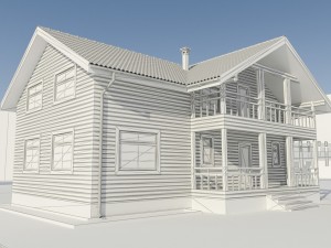 house 4 collection 3D मॉडल