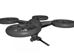 of quadcopter 3D 模型