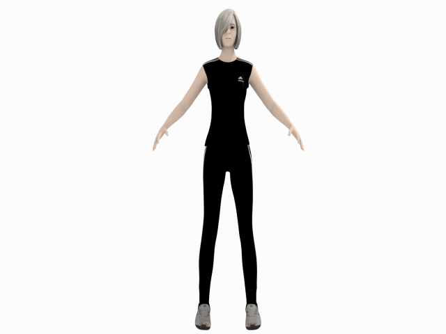 girl 3D Модель .c4d .max .obj .3ds .fbx .stl .blend 
