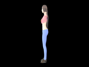 girl 3D मॉडल