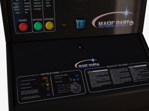 arcade dart board 3D Model