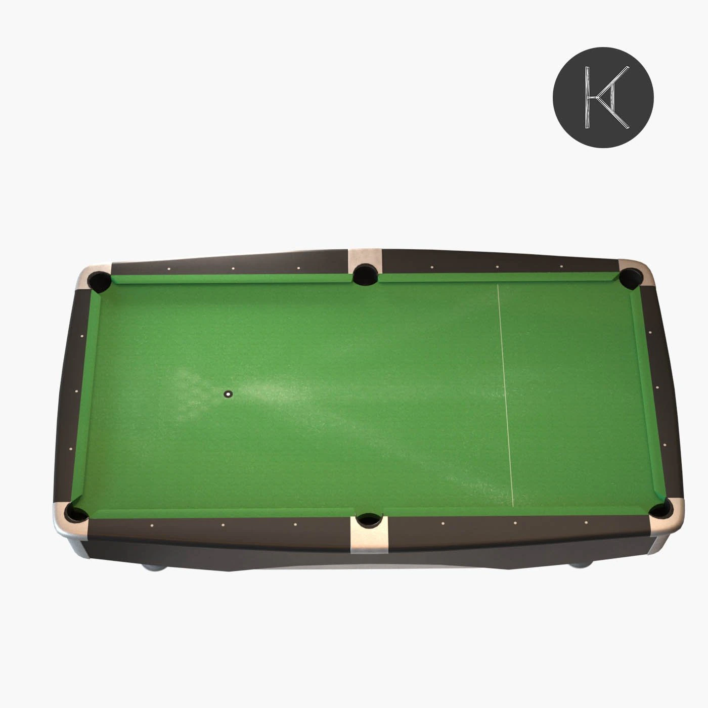 不伦瑞克地铁台球桌 3D 模型 .c4d .max .obj .3ds .fbx .stl .blend 