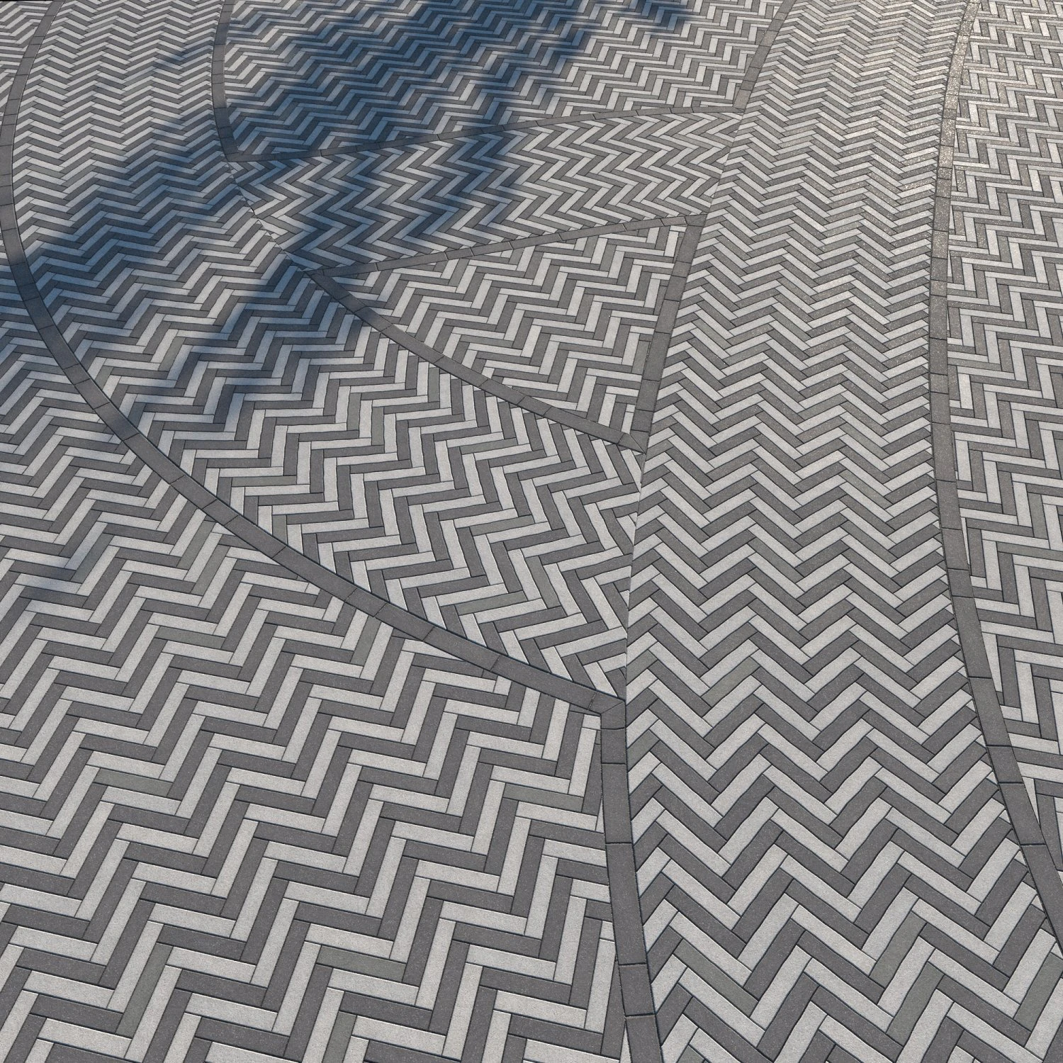 8K Large Area Pavement Herringbone Concrete 01 - 3 Variations CG Textures .c4d .max .obj .3ds .fbx .stl .blend 