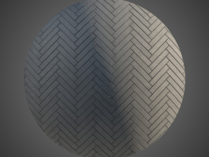 8K Large Area Pavement Herringbone Concrete 01 - 3 Variations CG Tekstury