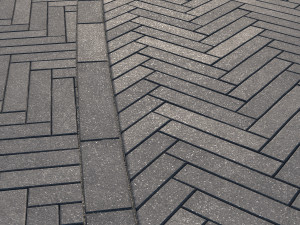 8K Large Area Pavement Herringbone Concrete 01 - 3 Variations CG Tekstury