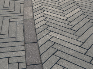 8K Large Area Pavement Herringbone Concrete 01 - 3 Variations CG Tekstury