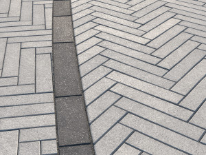 8K Large Area Pavement Herringbone Concrete 01 - 3 Variations CG Tekstury