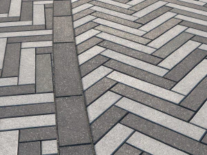 8K Large Area Pavement Herringbone Concrete 01 - 3 Variations CG Textures