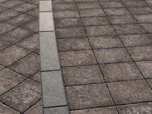 8K Large Area Natural Pavers 01 - 10 Variations CG Текстури