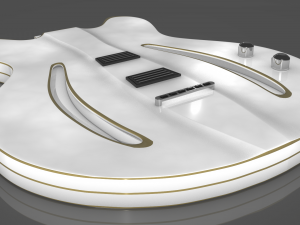 custom gibson guitar 3D Модель