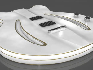 custom gibson guitar 3D Model