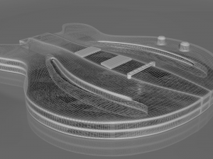 custom gibson guitar Model 3D