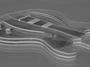 custom gibson guitar 3D Model