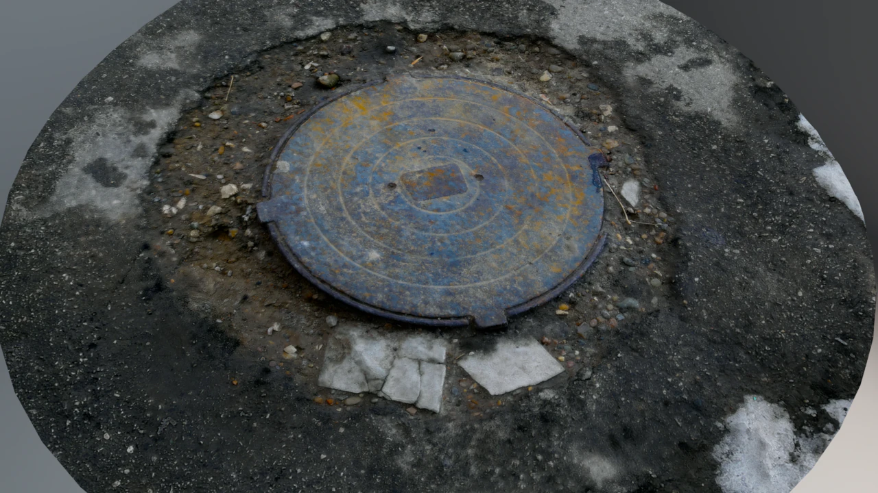 manhole 3D Model .c4d .max .obj .3ds .fbx .stl .blend 