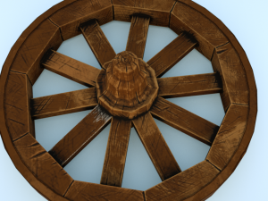 wagon wheel 3D Model