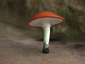 low poly mushroom 3D Model