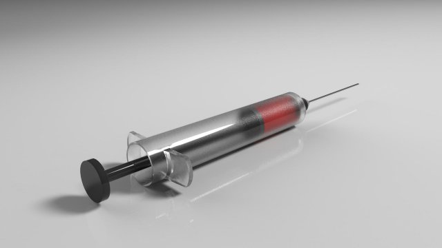 syringe 3D 模型 .c4d .max .obj .3ds .fbx .stl .blend 