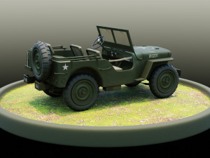 Jeep Willys MB Modelo 3D