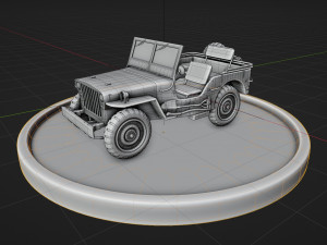 Jeep Willys MB Modelo 3D