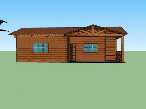 wooden house 3D Модель