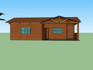 wooden house 3D Model
