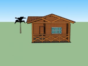 wooden house 3D Модель