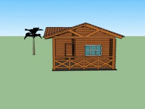 wooden house 3D Model